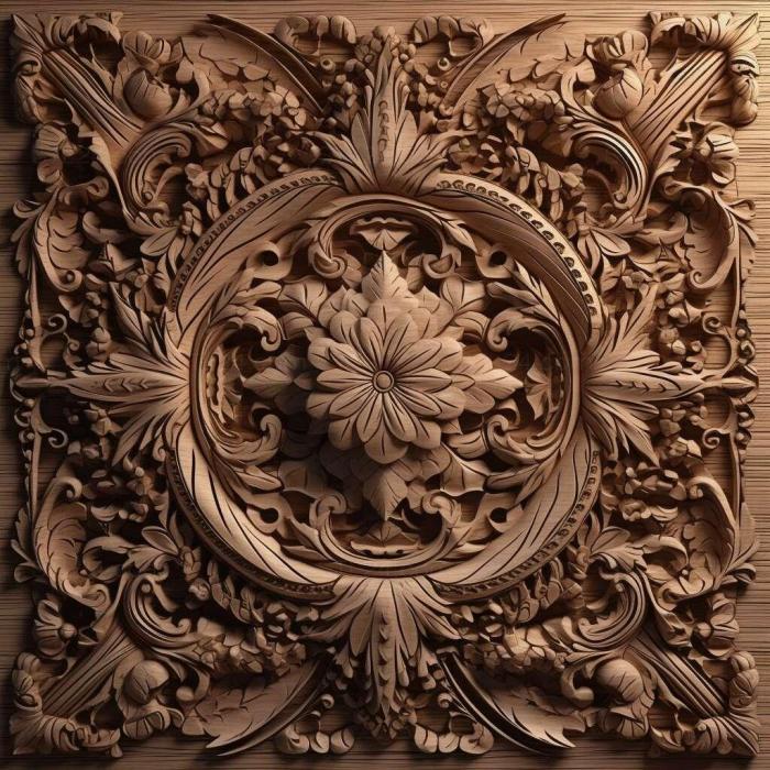 Patterns and decorations (stl lace 4, PATTERN_56) 3D models for cnc